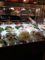 Variationen Von Frischem Fisch Und Meeresfrüchte